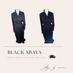 Abaya black dubai, Kleding | Dames, Verzenden, Nieuw, Zwart, Overige typen