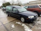 Volvo S80 2.5T Exclusive Rouwauto, Overbrengauto, Lijkwagen, Auto's, Gebruikt, Zwart, Overige carrosserieën, Blauw