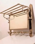 Jugendstil kapstok met spiegel - mid century vintage design, Gebruikt, -, -, Metaal