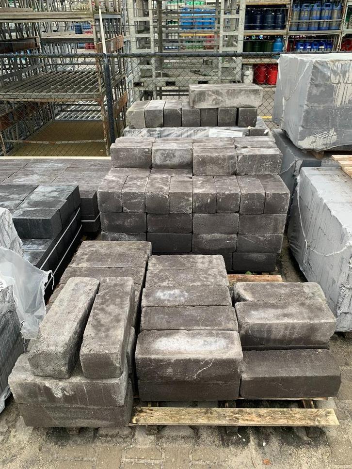 Stapelblok Blockstone 15x15x60/45/30 cm Oude kleur - J&W 68, Tuin en Terras, Bielzen en Borders, Nieuw, Blok, Beton, Minder dan 25 cm