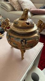 Antieke Japanse wierookbrander met deksel, Verzenden