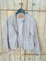 Leren jack, beige/licht (oud)roze, maat L, Goosecraft, Maat 42/44 (L), Ophalen of Verzenden, Zo goed als nieuw