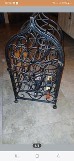 Smeedijzeren wijnrek 12 flessen, Ophalen, Metaal, Minder dan 50 cm