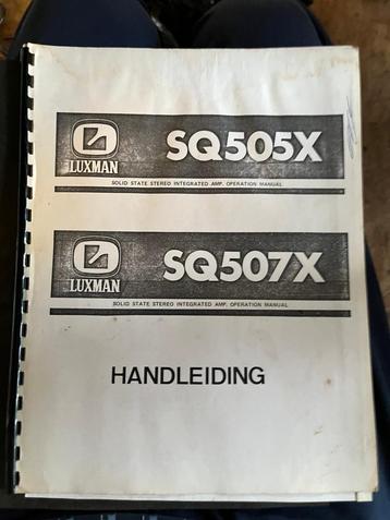 Luxman SQ505X en SQ507X Handleiding beschikbaar voor biedingen