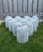 10 witte lantaarns, Huis en Inrichting, 25 tot 50 cm, Wit, Ophalen of Verzenden, Zo goed als nieuw