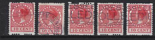 Roltanding 10 geb x 5 1925 Ook port luchtpost dienst 10% CW, Postzegels en Munten, Postzegels | Nederland, Gestempeld, T/m 1940