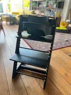 Stokke Tripp Trapp Zwart - Met babyset, Kinderen en Baby's, Kinderstoelen, Ophalen, Gebruikt, Meegroeistoel
