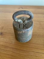 Antiek ijzeren bascule gewicht 1 kg, Ophalen of Verzenden