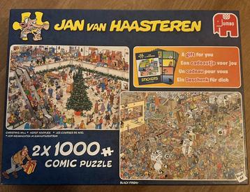 Jan van Haasteren puzzels 2x1000 KERSTKOOPJES & BLACK FRIDAY beschikbaar voor biedingen