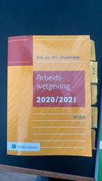 Arbeidswetgeving 2020/2021, Boeken, Ophalen of Verzenden, Zo goed als nieuw