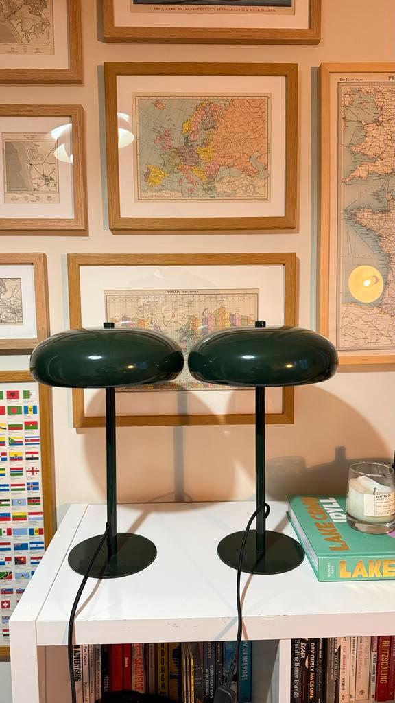 Zara Home Tafellamp - Stijlvol Design x2, Huis en Inrichting, Lampen | Tafellampen, Zo goed als nieuw, Minder dan 50 cm, Metaal