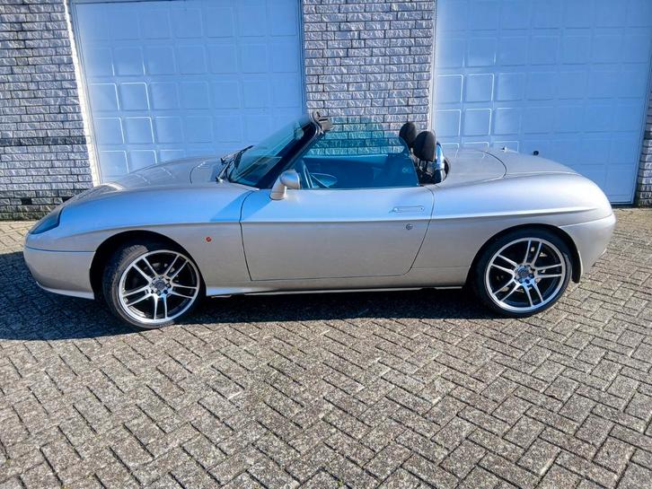 Fiat barchetta 1996 140.000km met hardtop, Auto's, Audi, Particulier, Benzine, Cabriolet, Handgeschakeld, Zilver of Grijs, Zwart