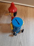 Pinokkio houten spaarpot 17 cm, Verzamelen, Spaarpotten, Ophalen of Verzenden, Zo goed als nieuw, Steen, Aardewerk of Keramiek