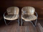 2 vintage Italiaanse buisframe stoelen, Antiek en Kunst, Ophalen of Verzenden
