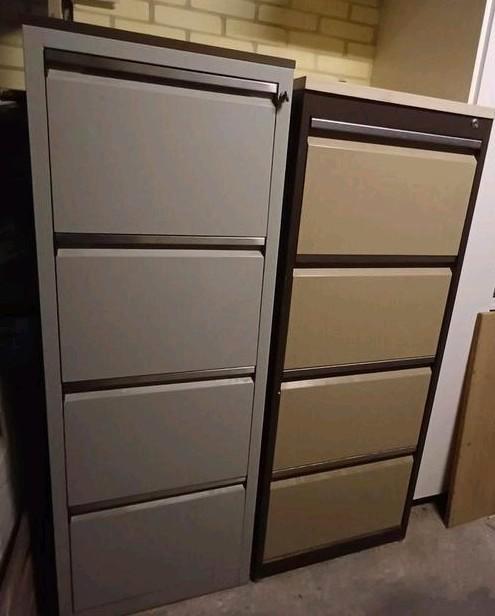 Grijze Archiefkast, Huis en Inrichting, Kasten | Roldeurkasten en Archiefkasten, Gebruikt, 100 tot 150 cm, Minder dan 50 cm, 50 tot 75 cm