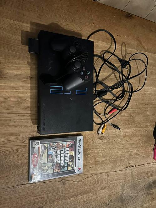 PlayStation 2 Fat + GTA San Andreas + 1 Controller, Spelcomputers en Games, Spelcomputers | Sony PlayStation 2, Zo goed als nieuw