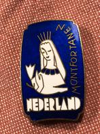 Vintage Emaille broche speldje montfortanen Nederland maria, Antiek en Kunst, Ophalen of Verzenden