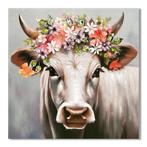 Schilderij landelijk - koe - 3d schilderij - dieren - boerde, Huis en Inrichting, Woonaccessoires | Schilderijen, Tekeningen en Foto's