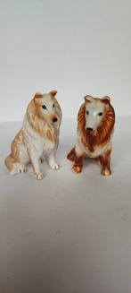 Schotse Collie Bone China Beeldjes Set, Antiek en Kunst, Verzenden