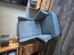 2 grijze strandmon stoelen met 1 voetenbankje, Huis en Inrichting, Banken | Sofa's en Chaises Longues, Ophalen, Zo goed als nieuw