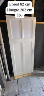 Witte binnendeur - 82x202cm en 82x199cm, Ophalen, Gebruikt, 80 tot 100 cm, Binnendeur