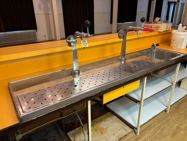 Originele horeca bar, dubbele tap, Heineken wasbak koeling, Witgoed en Apparatuur, Thuistaps, Zo goed als nieuw, Overige merken