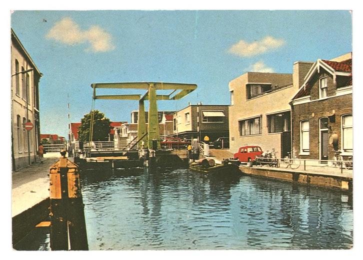 983051 Bodegraven 1971 gel in 74 ZH Gelopen met postzegel, Verzamelen, Ansichtkaarten | Nederland, Gelopen, Zuid-Holland, 1960 tot 1980