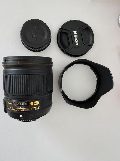 Nikon 28mm 1.8 G Nano lens  weinig gebruikt, Audio, Tv en Foto, Fotografie | Lenzen en Objectieven, Zo goed als nieuw, Groothoeklens