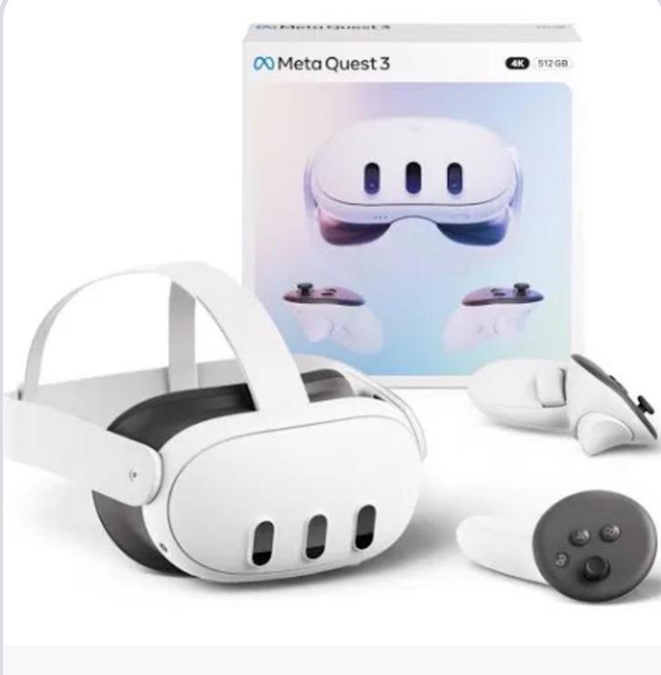 Meta quest 3 512gb, Spelcomputers en Games, Virtual Reality, Zo goed als nieuw, Overige platformen, VR-bril, Ophalen of Verzenden