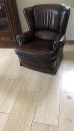 Goed onderhouden Chesterfield stoel / fauteuil, Huis en Inrichting, Fauteuils, Ophalen, Gebruikt, 50 tot 75 cm, Leer