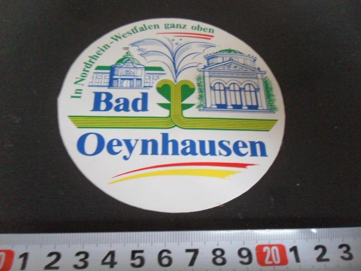 sticker duitsland bad oeynhausen ganz oben in nordrhein-west, Verzamelen, Stickers, Zo goed als nieuw, Ophalen