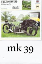 Mk39 motorkaart motor wilkinson sword 680 touring, Ophalen of Verzenden, Zo goed als nieuw, Motoren
