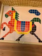 Mozaïek Puzzel Speelgoed soort kralenplank vintage, Kinderen en Baby's, Speelgoed | Educatief en Creatief, Ophalen of Verzenden