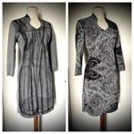 REVERSIBLE jurk Lizzy en Coco XL 2 jurken in 1 travell stof, Kleding | Dames, Grijs, Knielengte, Zo goed als nieuw, Maat 46/48 (XL) of groter