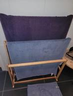 Bamboe handdoek rek, Ophalen, Zo goed als nieuw, Bruin, Handdoek