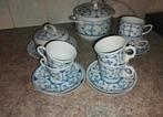 Blauw Saksisch servies, Ophalen