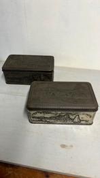 2 stuks Antieke tabaksblikken van Douwe Egberts, Verzamelen, Blikken, Ophalen of Verzenden, Gebruikt, Koffie, Douwe Egberts