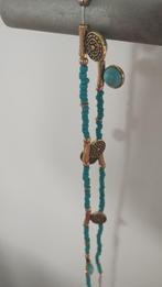 Leuk kralen riempje turquoise, Ophalen of Verzenden, Zo goed als nieuw, Overige kleuren