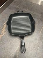 Gril pan, Huis en Inrichting, Keuken | Potten en Pannen, Ophalen of Verzenden, Zo goed als nieuw, Gietijzer, Koekenpan of Braadpan