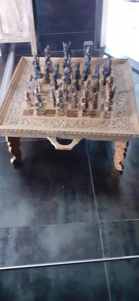 Uniek Chinees schaakspel, Antiek en Kunst, Kunst | Beelden en Houtsnijwerken, Ophalen