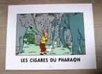Poster Kuifje sigaren farao Tintin Les cigares pharaon Hergé, Verzenden, Kuifje, Zo goed als nieuw, Beeldje of Figuurtje
