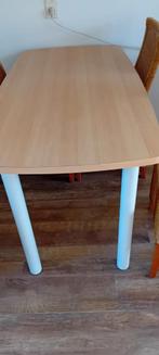 Eethoek  met 4 stoelen, Huis en Inrichting, Tafels | Eettafels, Ophalen, Gebruikt, 100 tot 150 cm, 50 tot 100 cm