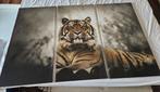 Canvas Fotokunst Tijger - Wanddecoratie, Huis en Inrichting, Ophalen, Nieuw, 75 tot 100 cm, Foto of Poster