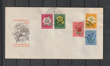 FDC E9, Zomerzegels uit 1952. Onbeschreven, open klep. beschikbaar voor biedingen