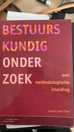 Sandra van Thiel - Bestuurskundig onderzoek, Sandra van Thiel, Ophalen of Verzenden, Zo goed als nieuw, Nederland