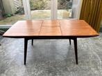Vintage tafel Louis van Teeffelen jaren 50 / 60, Huis en Inrichting, Tafels | Eettafels, 50 tot 100 cm, 150 tot 200 cm, Teakhout