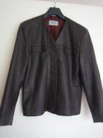 Exclusief aubergine leren jasje van ESPELLE 38-40 snazzeys, Maat 38/40 (M), Bruin, Verzenden, Zo goed als nieuw