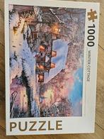 Legpuzzel Winter Cottage 1000 stukjes, Ophalen, 500 t/m 1500 stukjes, Zo goed als nieuw, Legpuzzel