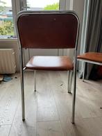 Retro Stoeltjes - Set van 2, Huis en Inrichting, Stoelen, Ophalen, Twee, Bruin, Zo goed als nieuw