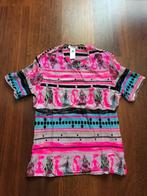 Christian LaCroix vintage neonroze print top - M/L, Maat 38/40 (M), Ophalen of Verzenden, Zo goed als nieuw, Korte mouw